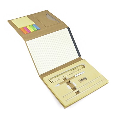 Promotional Skylar Natural Stationery Set