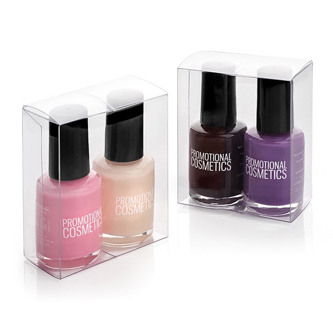 Promotional 2pc Nail Polish Set in a PVC Box