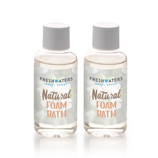 Promotional Relaxing Natural Foam Bath in a Part PCR Bottle,  50ml