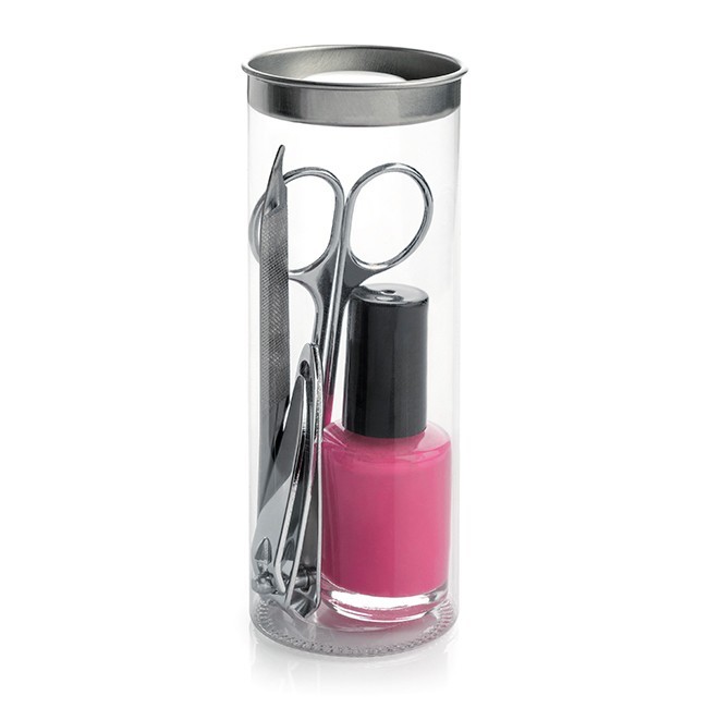 Promotional 4pc Manicure Set including a Nail Polish in a Tube