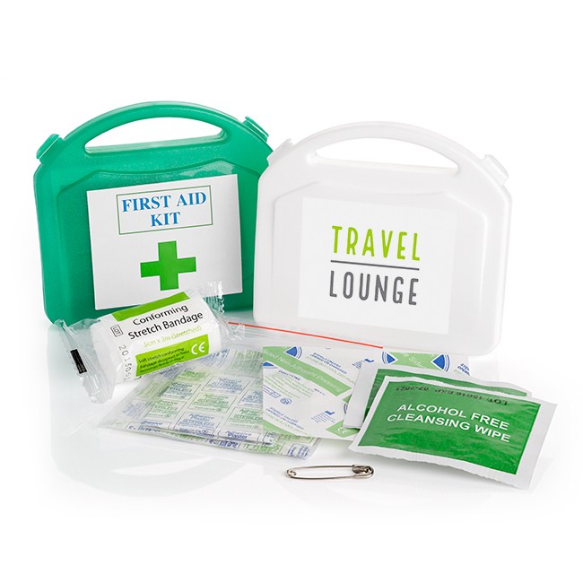 Promotional First Aid Kit in a Plastic Box