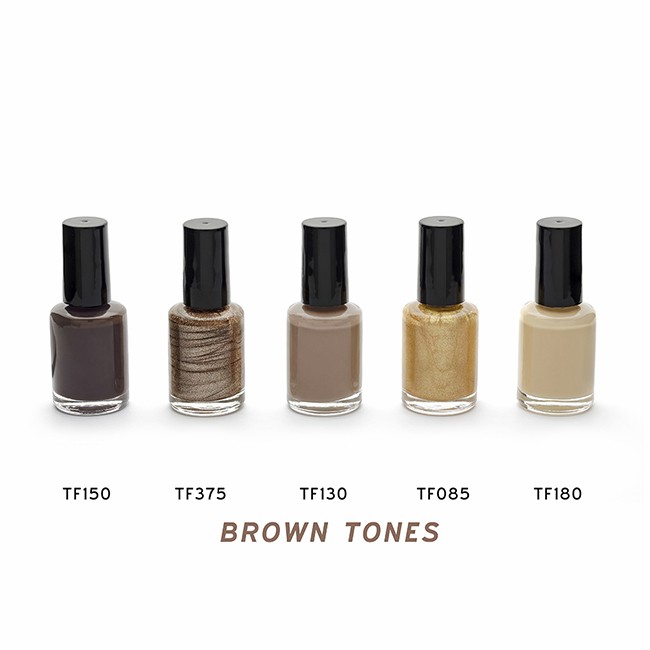 Promotional Brown & Beige Nail Polish in a Bottle, 10ml