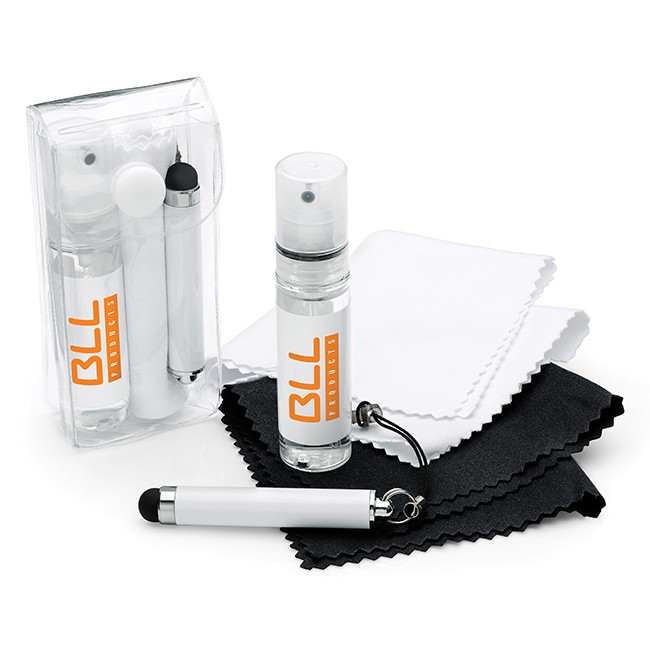 Promotional 3 Piece Glasses and Screen Cleaning Pocket Sized Kit