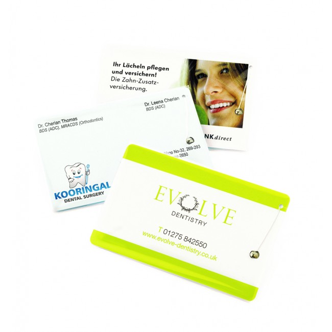 Promotional Dental Floss Credit Card printed 1-colour 2 side