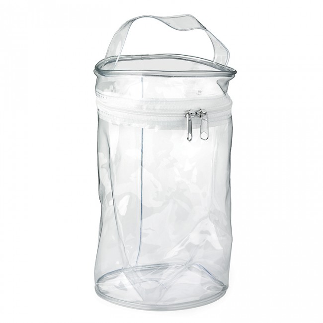 Promotional Clear PVC Round Zippered Bag