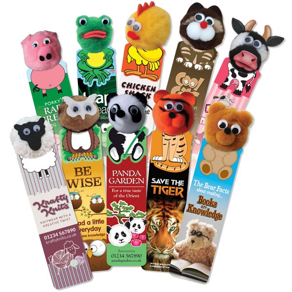 Promotional Animal Logobug Bookmarks