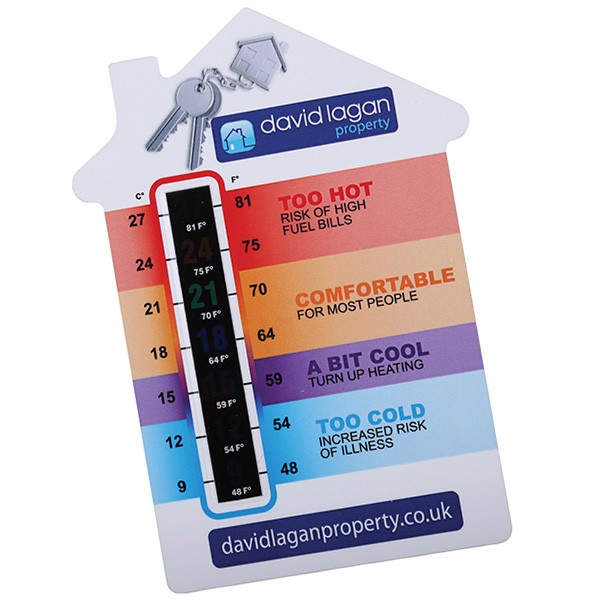 Promotional House Temperature Gauge Card