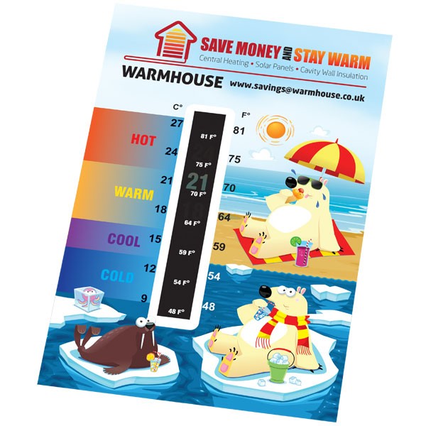 Promotional Large Temperature Gauge Card