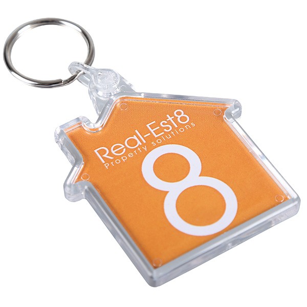 Promotional Acrylic House Keyring