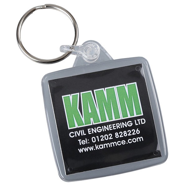 Promotional Acrylic Square Keyring