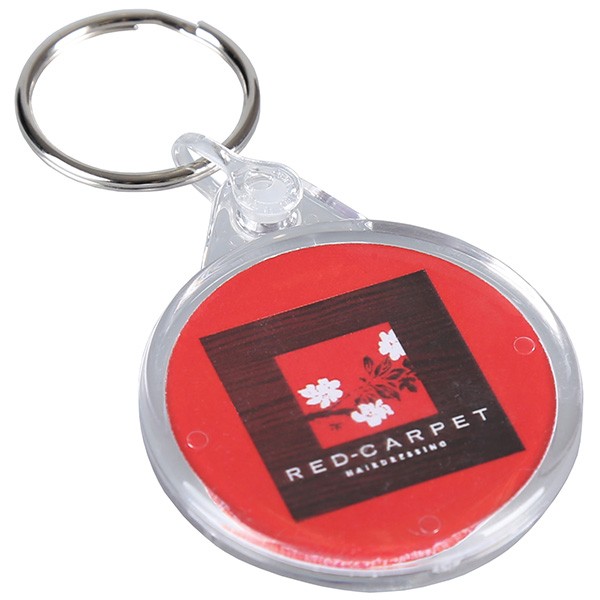 Promotional Acrylic Round Keyring