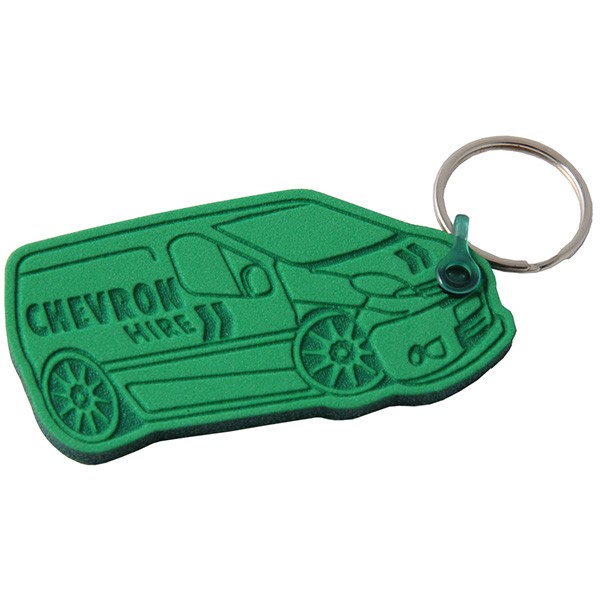 Promotional Embossed Foam Keyrings - Image 2