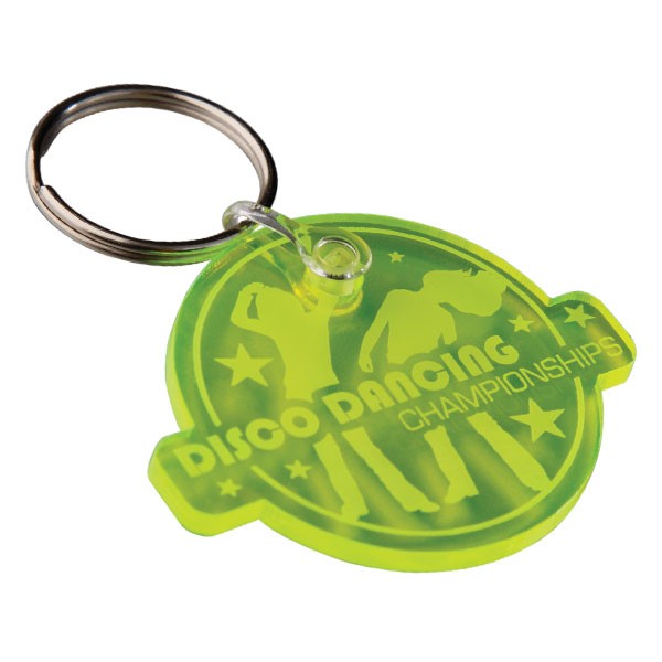 Promotional Embossed Acrylic Keyrings - Image 2