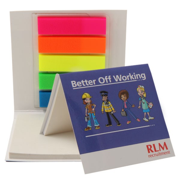 Promotional Sticky Note Pad & Index Marker Combined