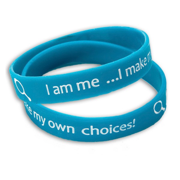 Promotional Debossed Silicone Wristband