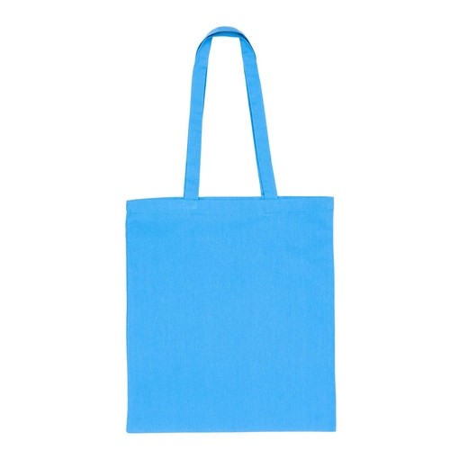 Promotional Coloured 5oz Long Handled Cotton Shopper - Image 1