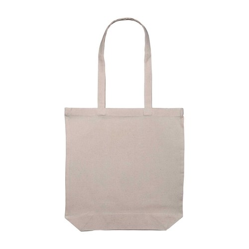 Promotional Natural 8oz Long Handled Canvas Shopper (Full Gusset)