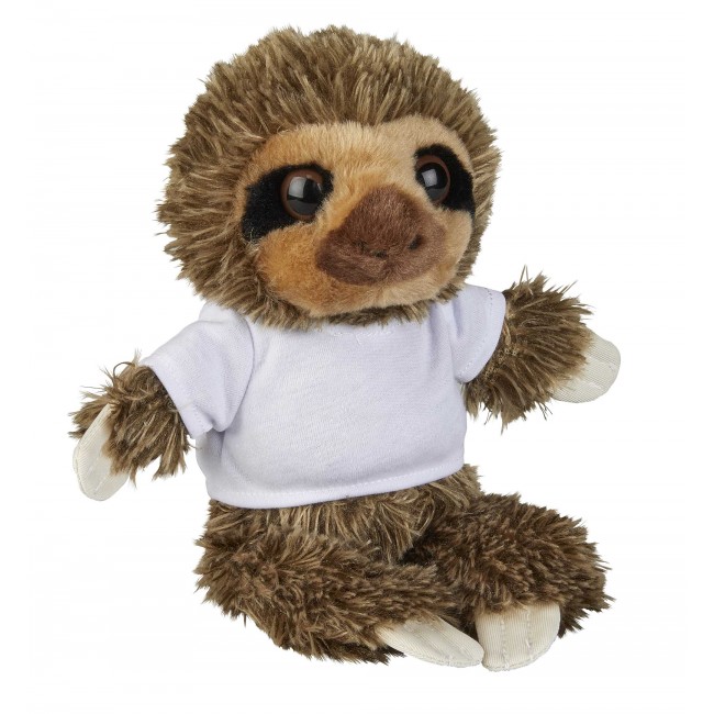 Promotional 18cm Sloth With T-Shirt