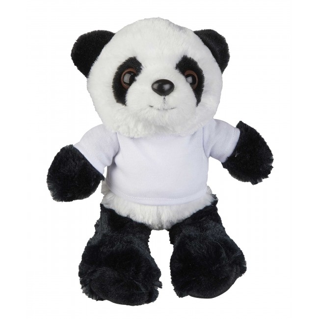 Promotional 18cm Panda With T-Shirt