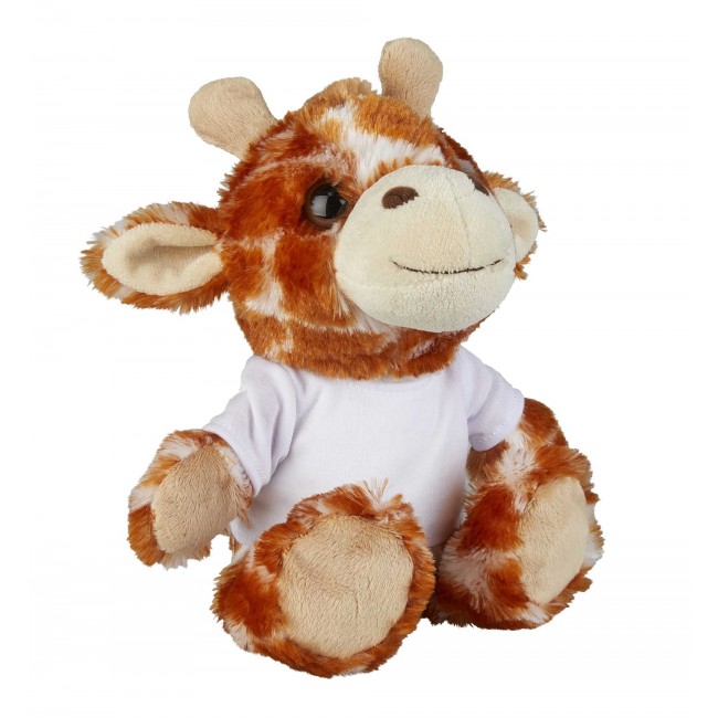 Promotional 18cm Giraffe With T-Shirt