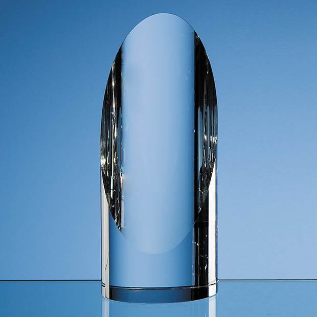 Promotional 16.5cm Optical Crystal Cylinder Award