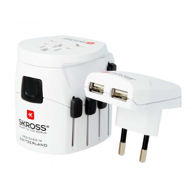 Promotional SKROSS© World Adaptor Pro+ USB