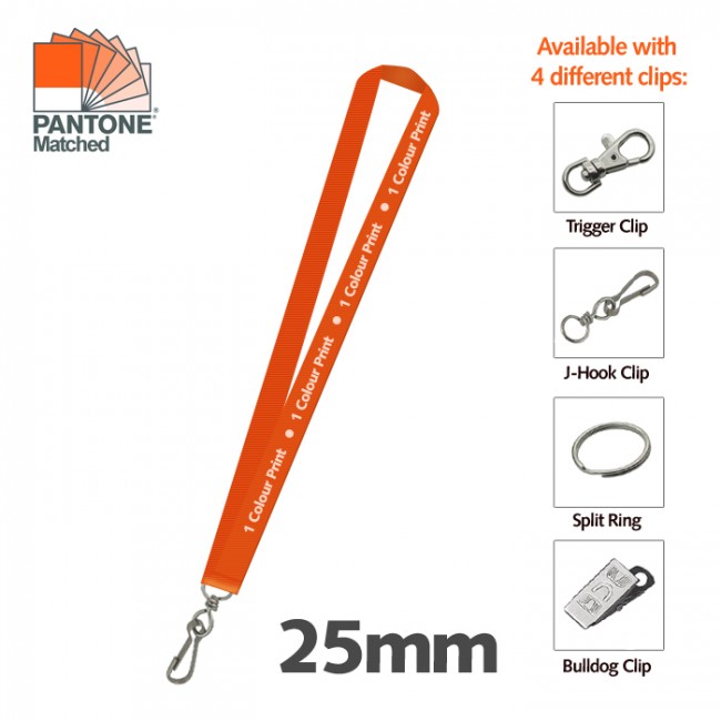 Promotional 5 DAY EXPRESS - 25mm Lanyard - 1 Side