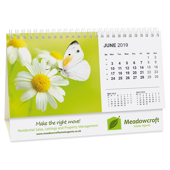 Promotional Smart-Calendar Panorama Easel With Board Envelope