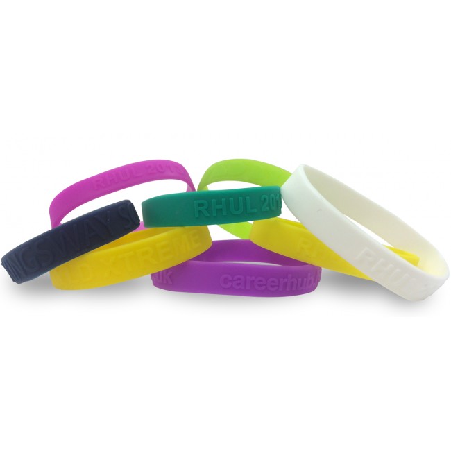 Promotional Single Colour Wristband - Embossed/Raised