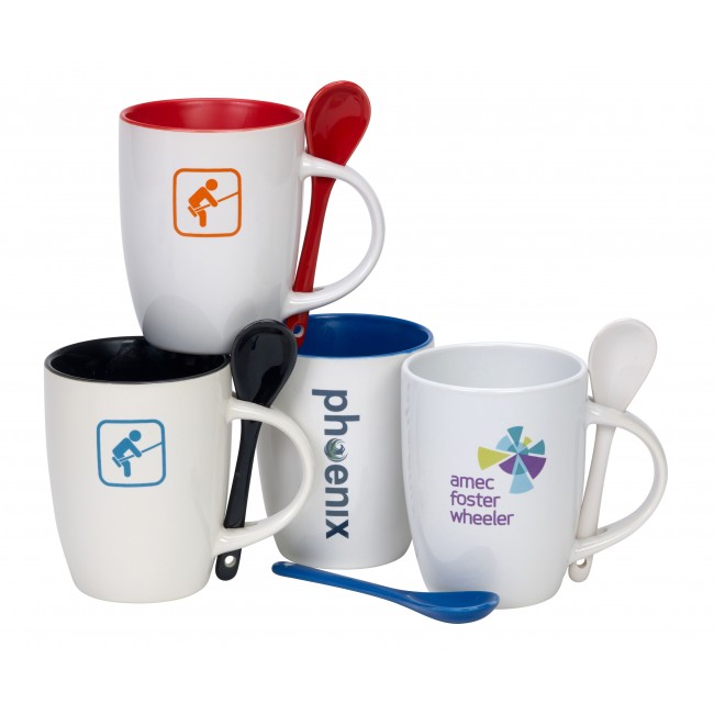 Promotional Mugs & Spoons Earthenware