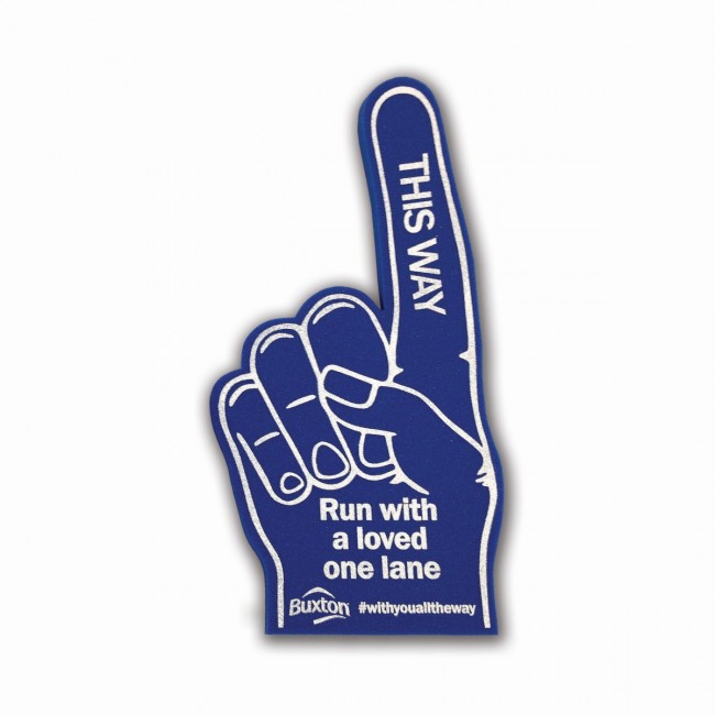 Promotional Standard 45cm foam hand printed 1 colour 1 side