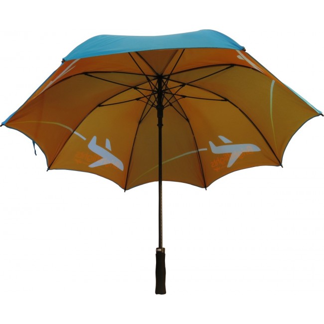 Promotional Fibrestorm Auto Double Canopy Umbrella - Image 2