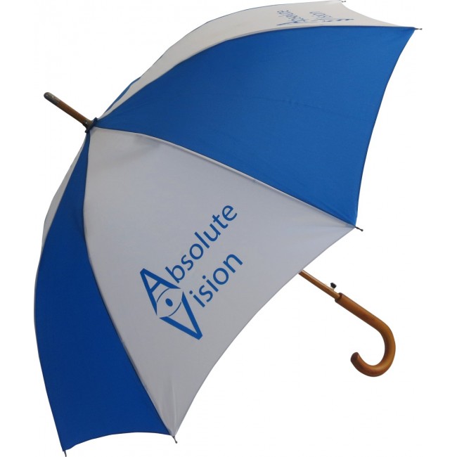 Promotional Executive Wood Crook Umbrella - Image 1