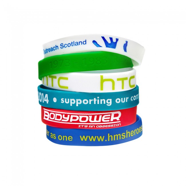 Promotional Silicon Wristband - 1 col printed