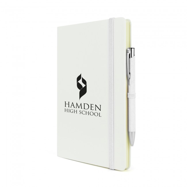 Promotional A5 Mole Mate White Notebook - Image 9