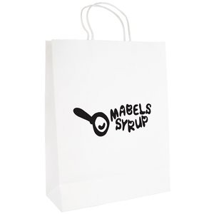 Promotional Brunswick White Large Paper Bag