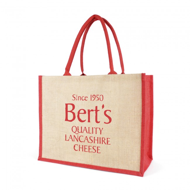 Promotional Coloured Chow Jute Shopper - Image 1