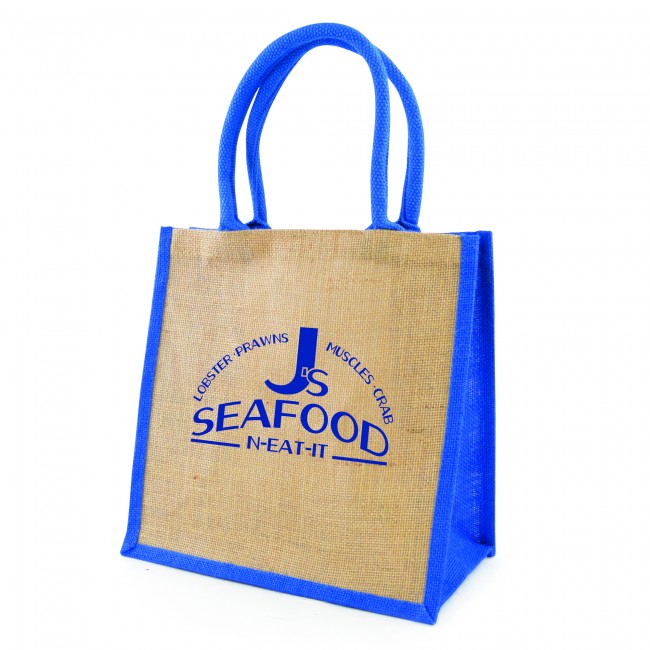 Promotional Coloured Halton Eco-Friendly Jute Shopper - Image 3