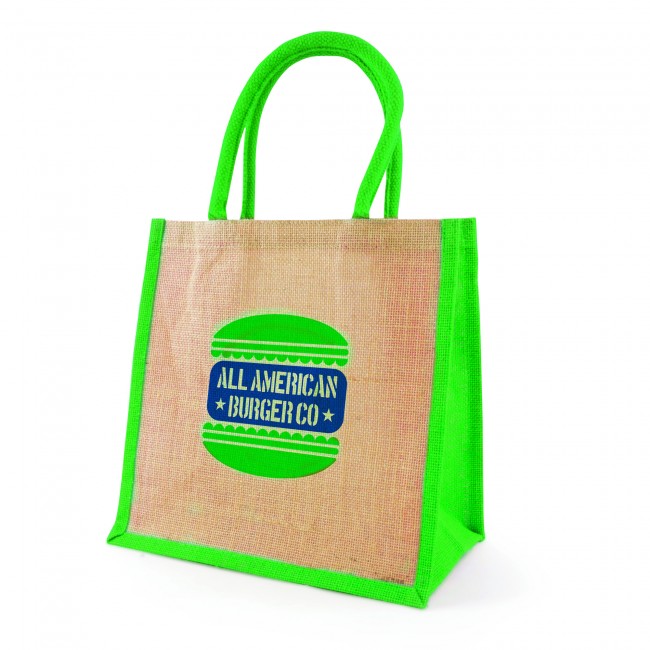 Promotional Coloured Halton Eco-Friendly Jute Shopper - Image 4