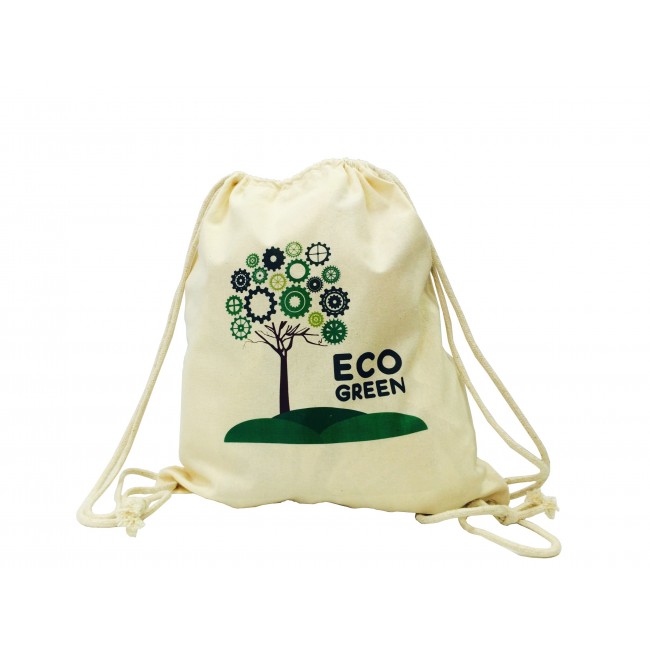 Promotional Dunham 6oz Natural Double Drawstring Bag