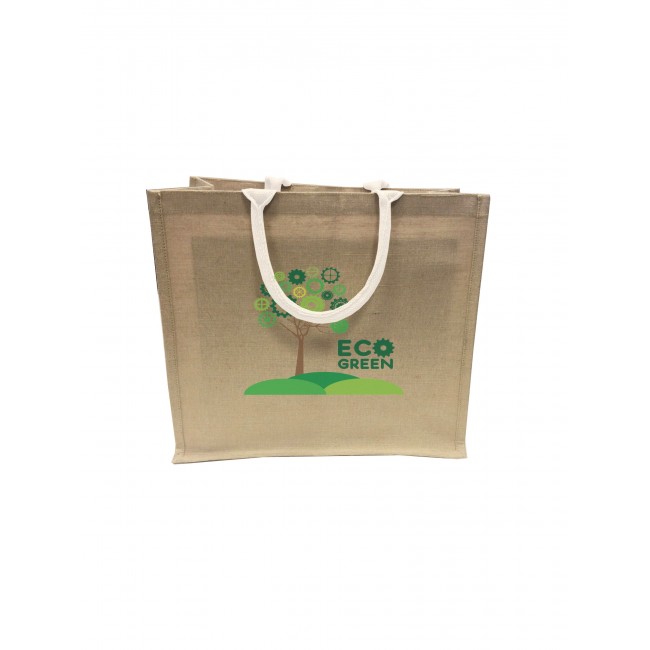 Promotional Large Landscape Juco Shopper Bag Large Gusset