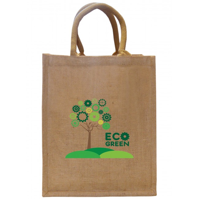 Promotional Medium Natural Jute Exhibition Bag