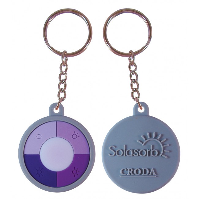 Promotional PVC Solar Tester Keyrings