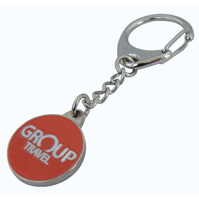 Promotional Captive Trolley Coin Keyrings