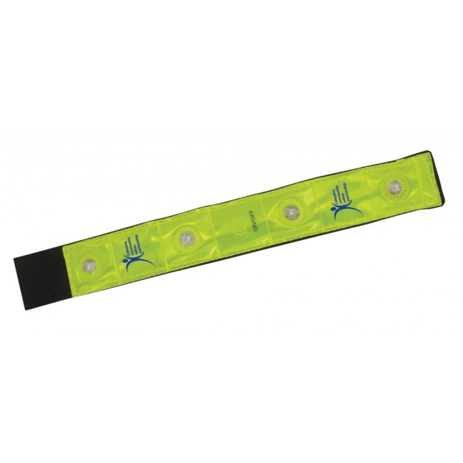 Promotional Reflective Armbands with Flashing LED's