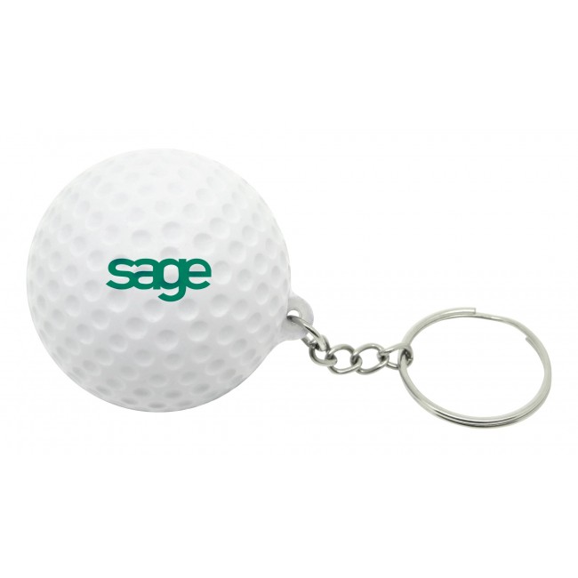 Promotional Stress Golf Ball Keyring