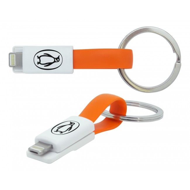 Promotional 2-in-1 Keyring Charging Cable