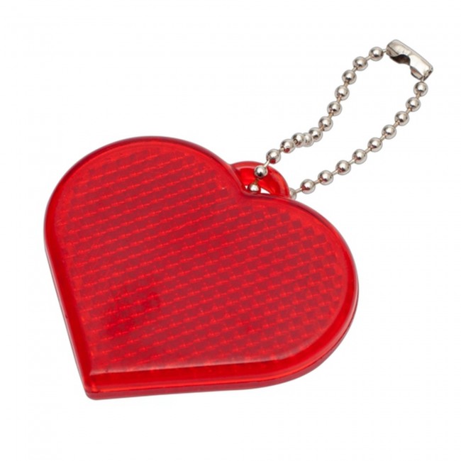 Promotional Heart Hard Reflective Keyrings