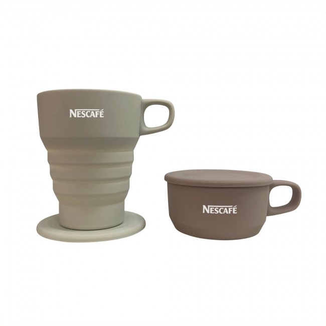 Promotional Collapsible Mug with Lid