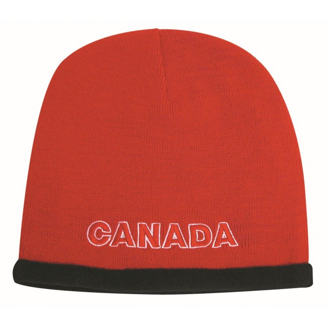 Promotional Roll Down Acrylic & Polar Fleece Beanie - Toque